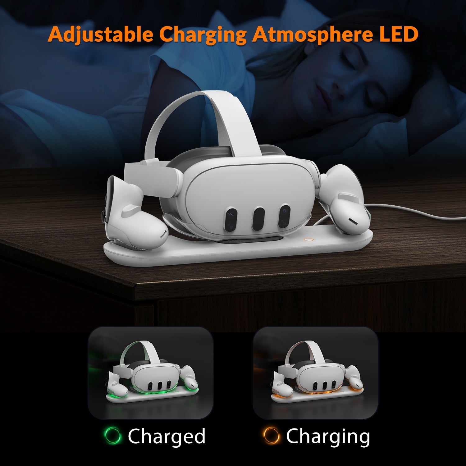VR Charging Station with 45w USB-C Charger