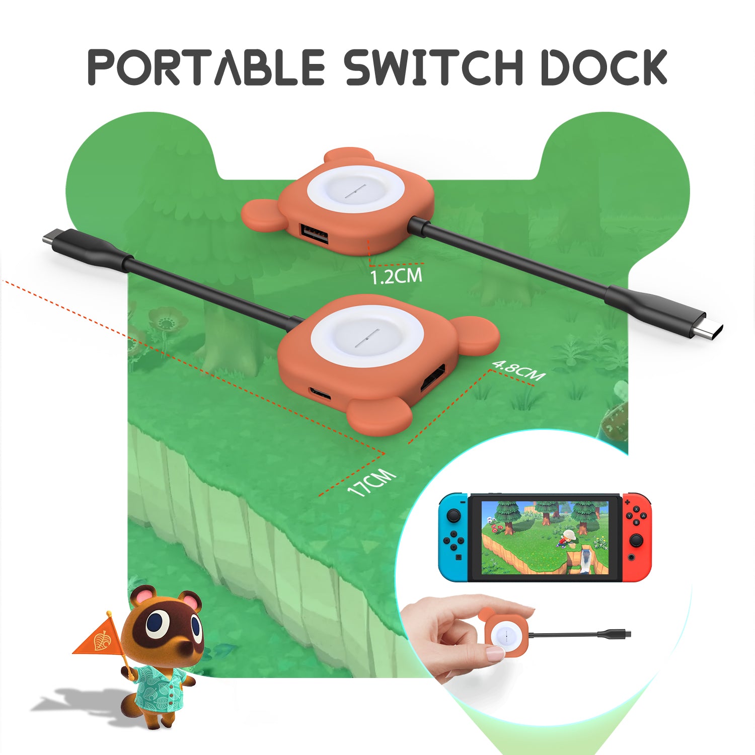 MANBA Portable Switch Dock for Switch/OLED