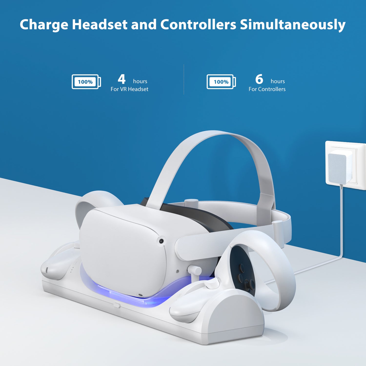 VR Charging Station for Oculus Quest 2/Meta Quest 2