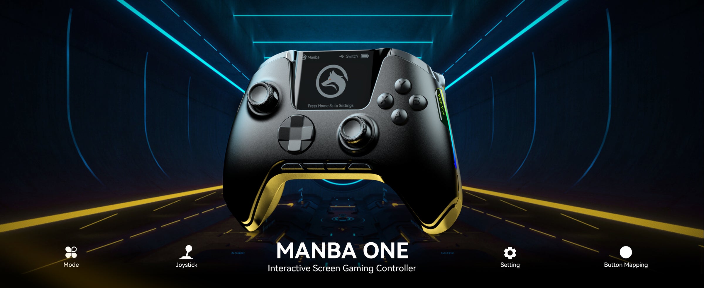Manba One Wireless Controller - Gaming controller with screen – MANBA ...
