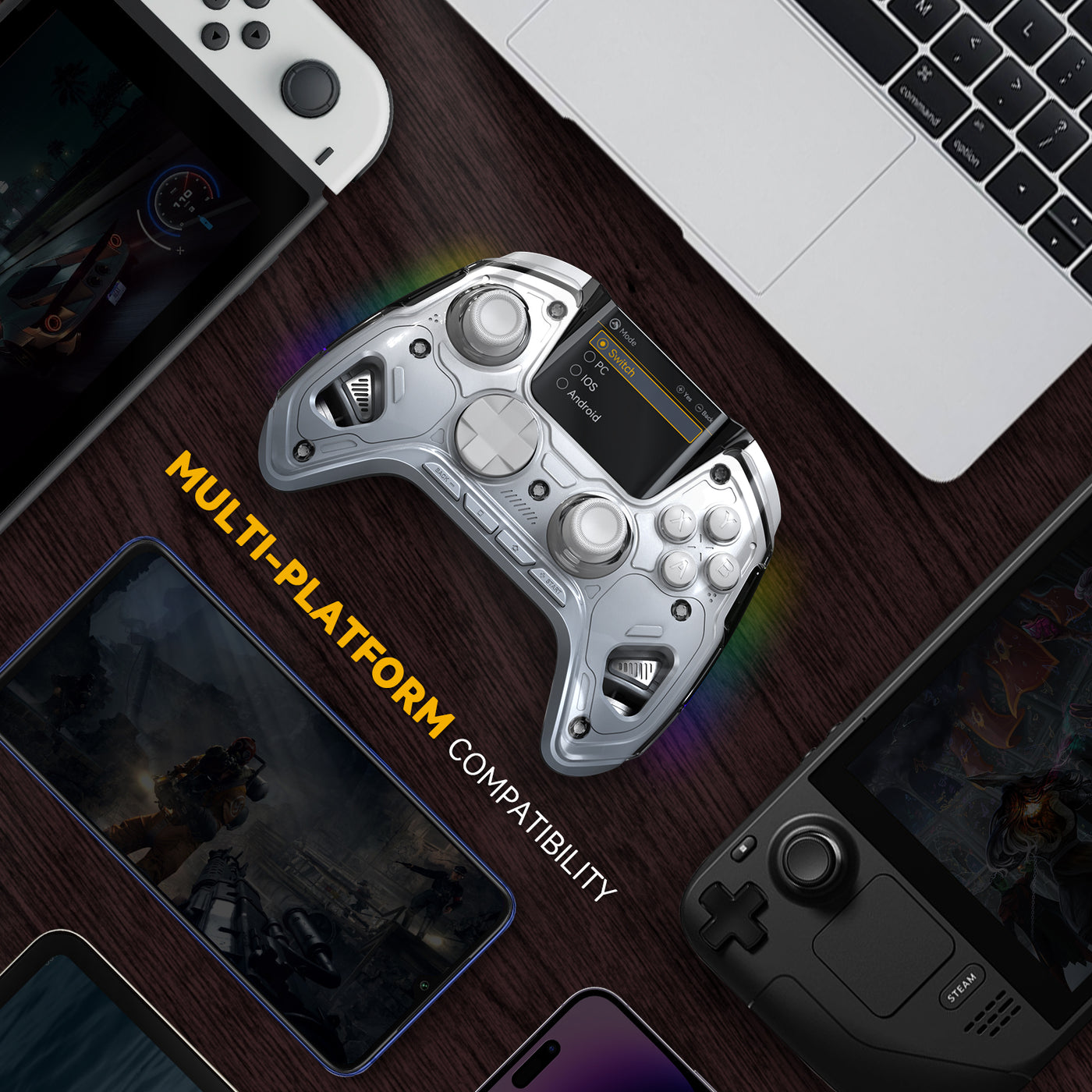 Manba One Wireless Controller - Gaming controller with screen – MANBA ...