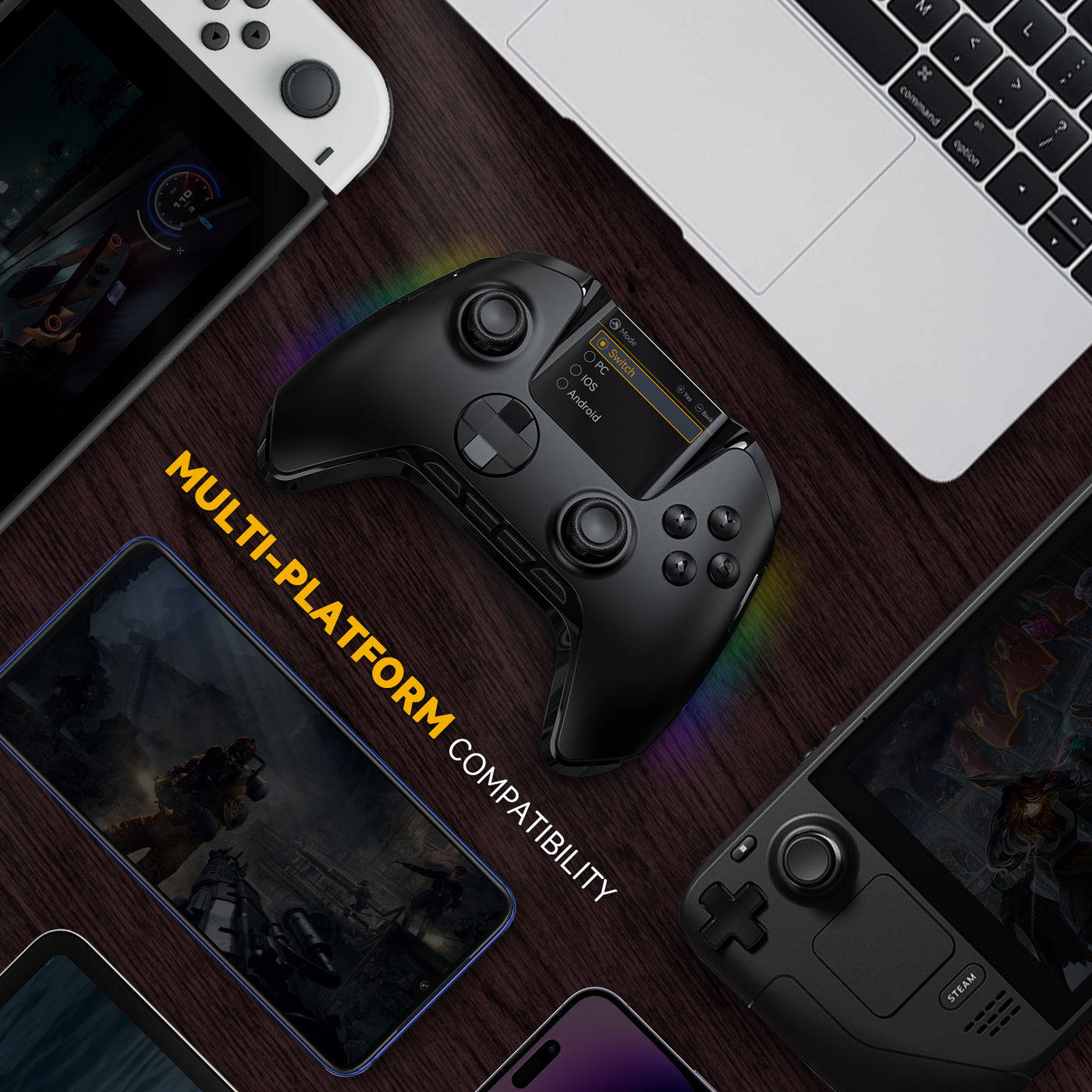 Manba One Wireless Controller - Gaming controller with screen – MANBA ...