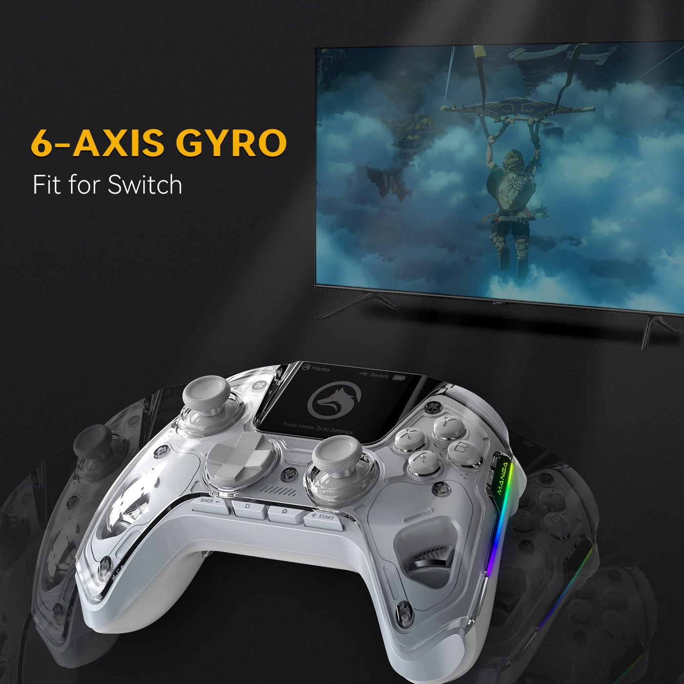 Manba One Wireless Controller - Gaming controller with screen – MANBA ...