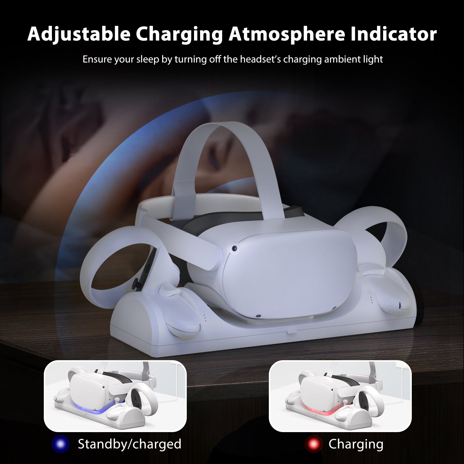 VR Charging Station for Oculus Quest 2/Meta Quest 2